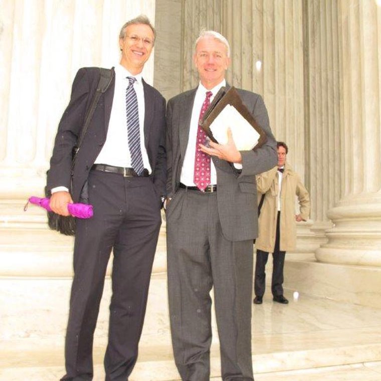 Jeff Fisher and Pat Ford leaving the United States Supreme Court